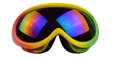 H006 Prescription Ski Goggles Rainbow (Rx Inserts)-0