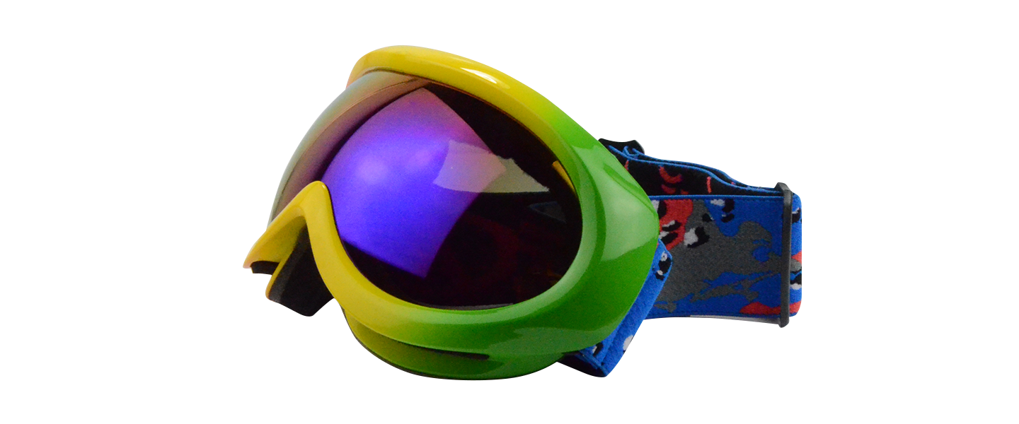 H006 Prescription Ski Goggles Rainbow (Rx Inserts)-1330