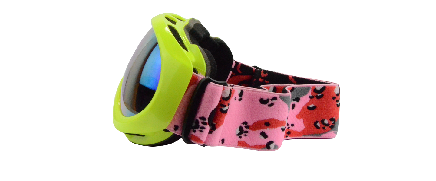 H006 Prescription Ski Goggles Green (Rx Inserts)-1328