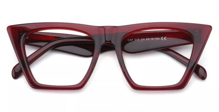CAT010 Cat Eye Prescription Glasses Red-0