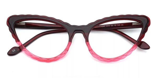 CAT014 Cat Eye Prescription Glasses Pink-0 CAT014 Cat Eye Prescription Glasses Pink-0