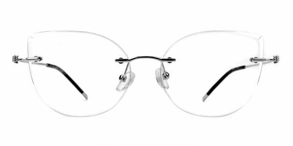 R1041 Rimless Prescription Glasses Gun-5363