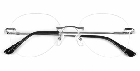 RB1001 Rimless Prescription Glasses Silver-0