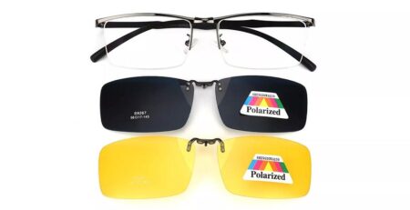 S9267 Clip On Prescription Sunglasses Gun (2 Clips)-0
