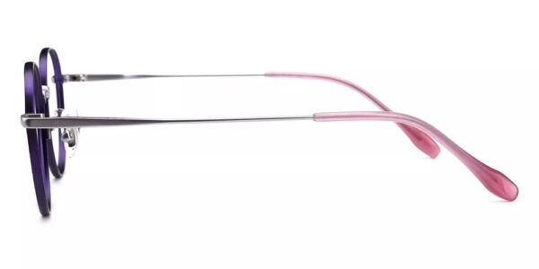 D62273 Titanium Prescription Eyeglasses Purple-6380