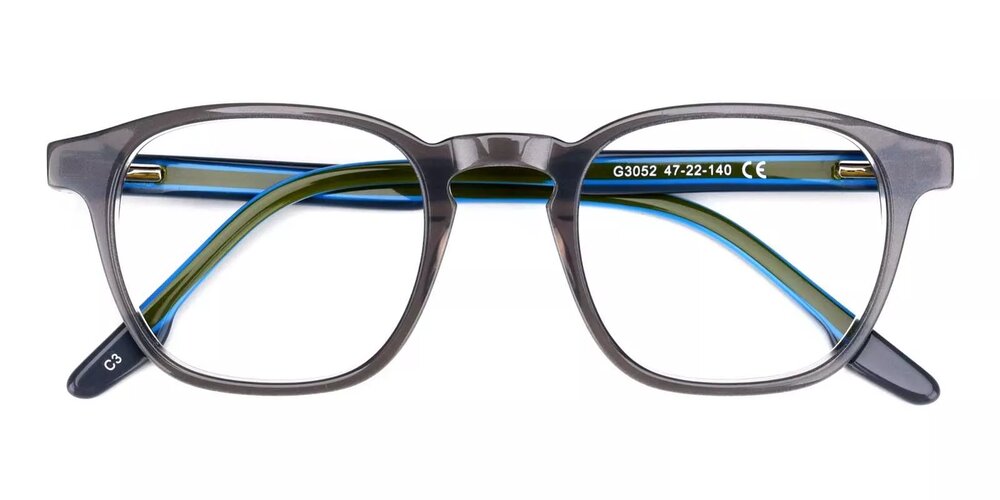 A3052 Prescription Glasses Clear Gray-0