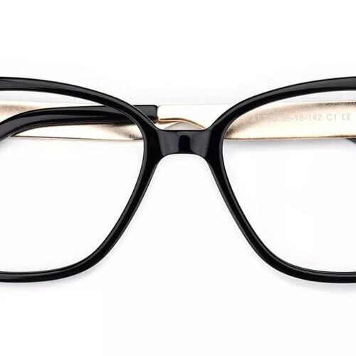 A8715 Prescription Cat Eye Glasses Black-0