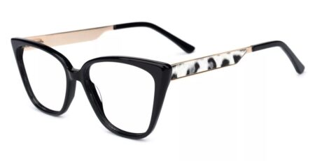 A8715 Prescription Cat Eye Glasses Black-7352