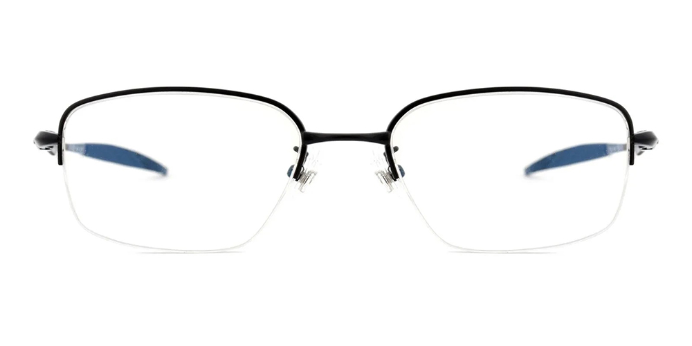 OX301 Half Rim Titanium Prescription Eyeglasses Black-8876