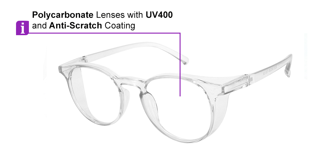 8325 Prescription Safety Glasses Clear-9683
