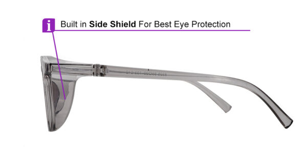 8325 Prescription Safety Glasses Clear Gray-7776