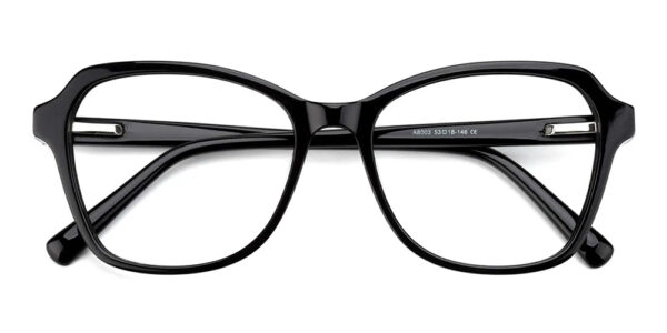 8003 Cat Eye Prescription Glasses Black - Spring Hinge-0 8003 Cat Eye Prescription Glasses Black - Spring Hinge-0