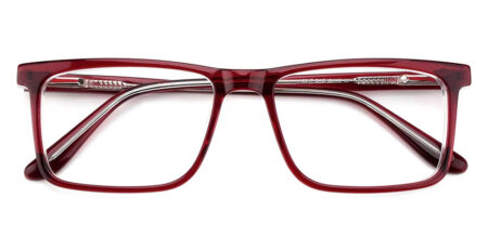 A8017 Prescription Glasses Red Acetate - Spring Hinge-0