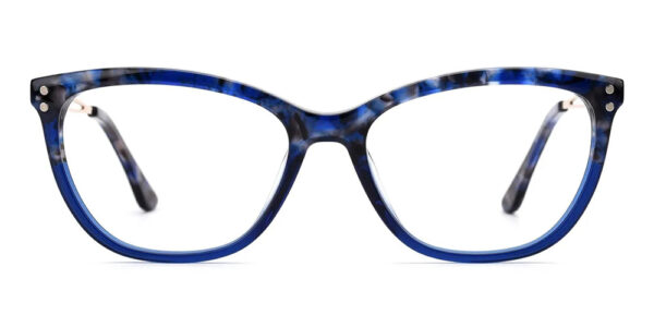 G5228 Clip On Prescription Sunglasses Blue Accetate-8243