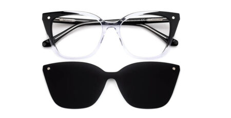 G5276 Clip On Prescription Sunglasses Black-0