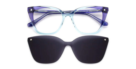 G5276 Clip On Prescription Sunglasses Purple-0