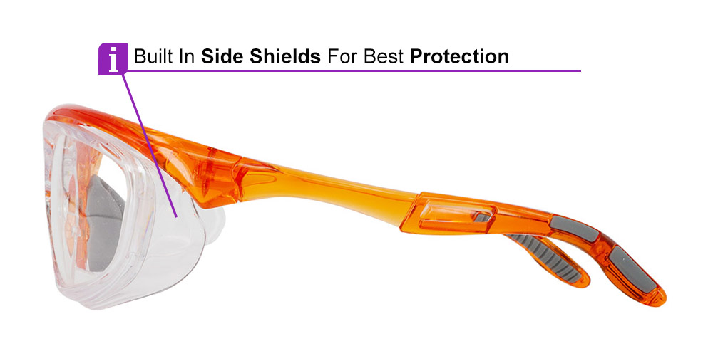 S005 Prescription Safety Glasses Orange-10816