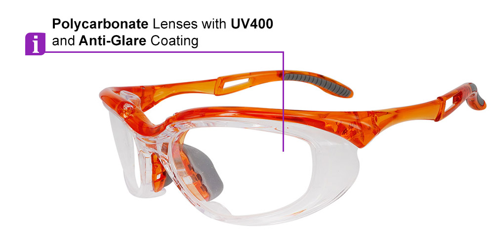 S005 Prescription Safety Glasses Orange-10819