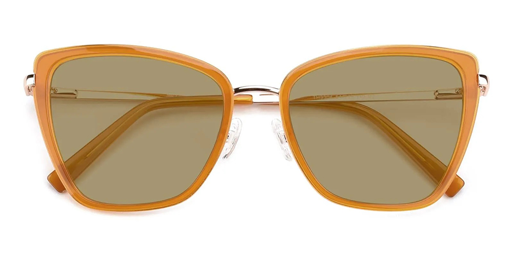 TH3304 Cat Eye Prescription Sunglasses Orange with Spring Hinge-0