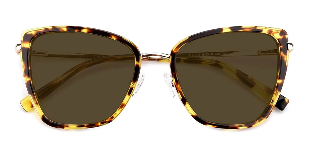 TH3304 Cat Eye Prescription Sunglasses Tortoise with Spring Hinge-0