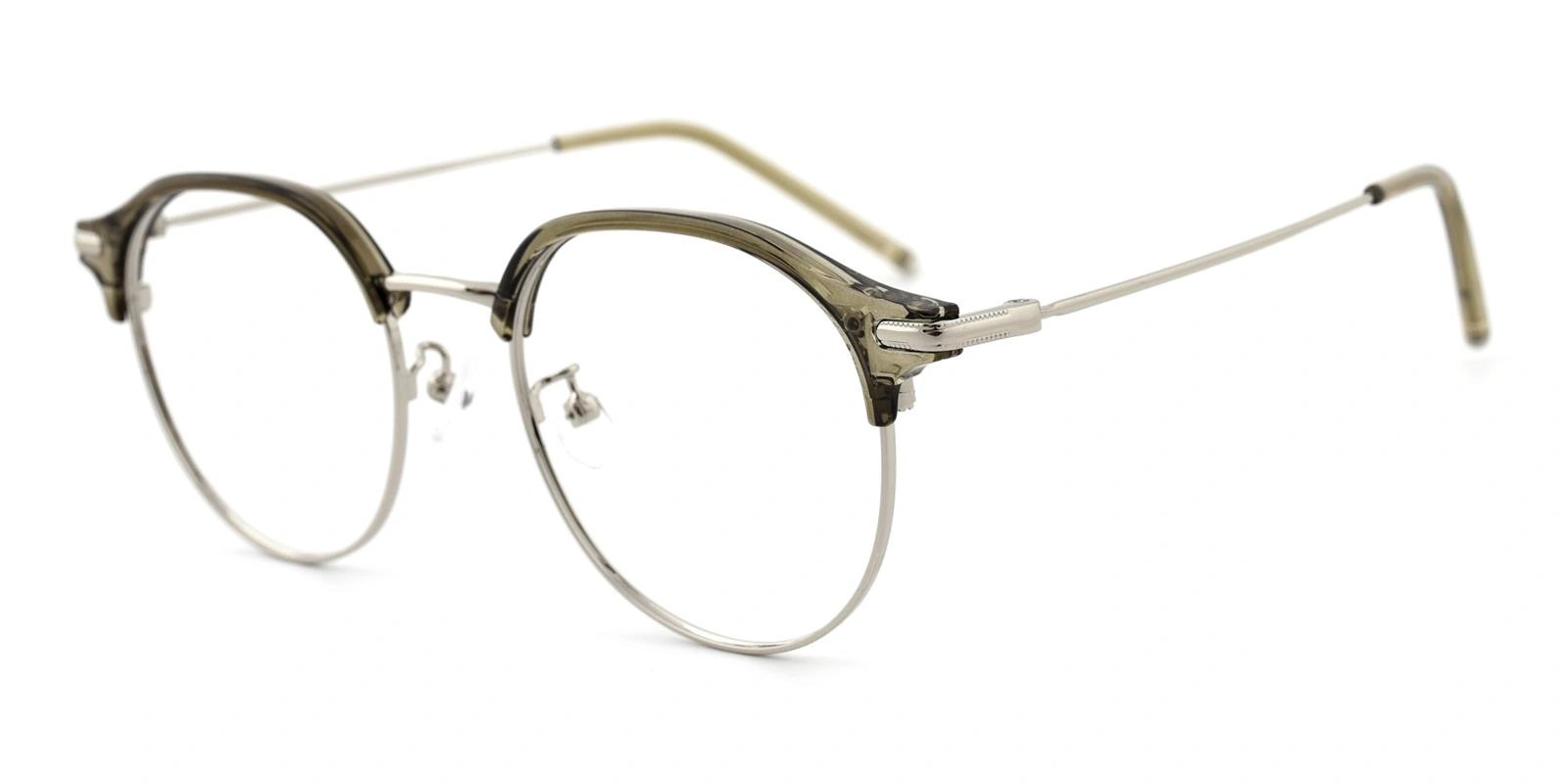 1343 Round Prescription Glasses Green-13077