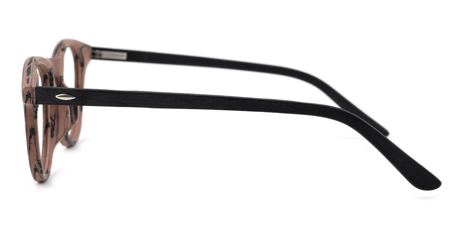 2104 Round Prescription Glasses Brown-13213
