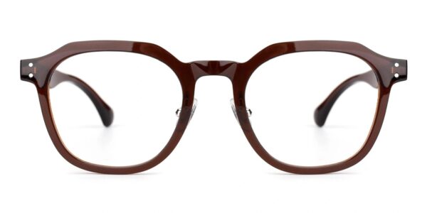 225 Round Prescription Glasses Brown-13039
