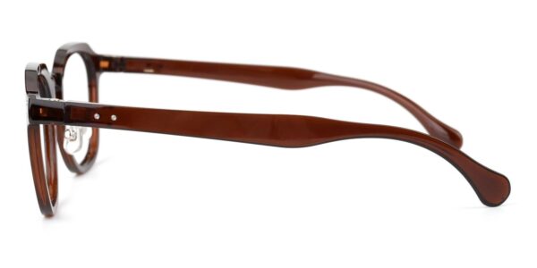 225 Round Prescription Glasses Brown-13040