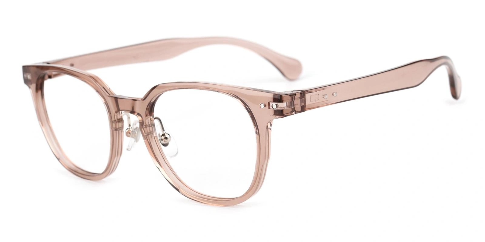228 Round Prescription Glasses Brown-13073