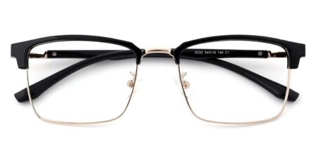 6232 Square Prescription Glasses Black-0