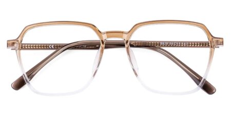 9929 Square Prescription Glasses Brown-0