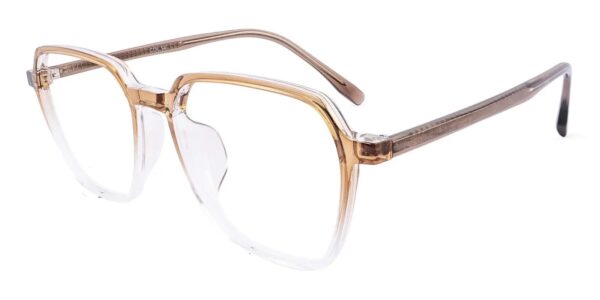 9929 Square Prescription Glasses Brown-13153