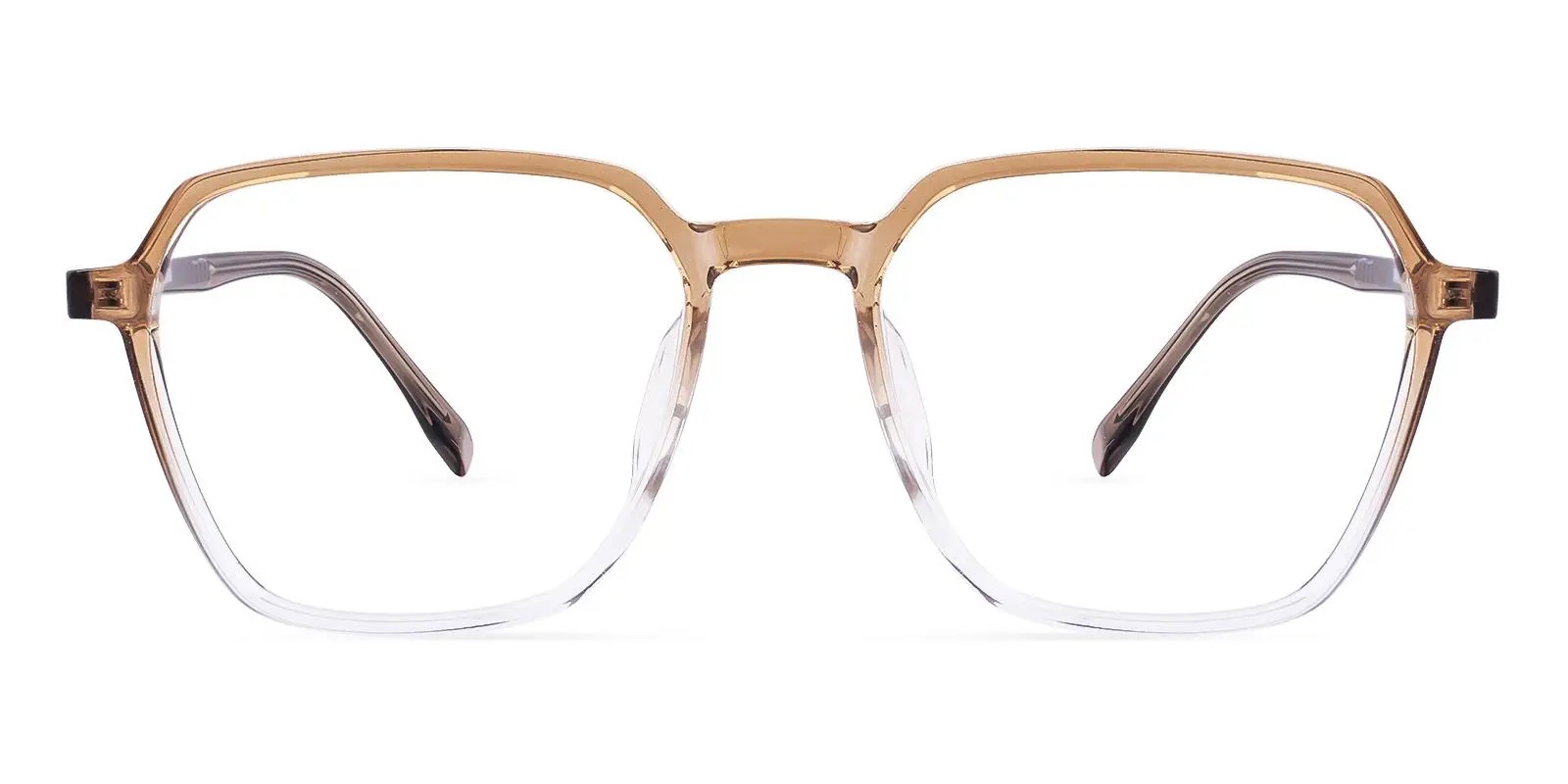 9929 Square Prescription Glasses Brown-13154