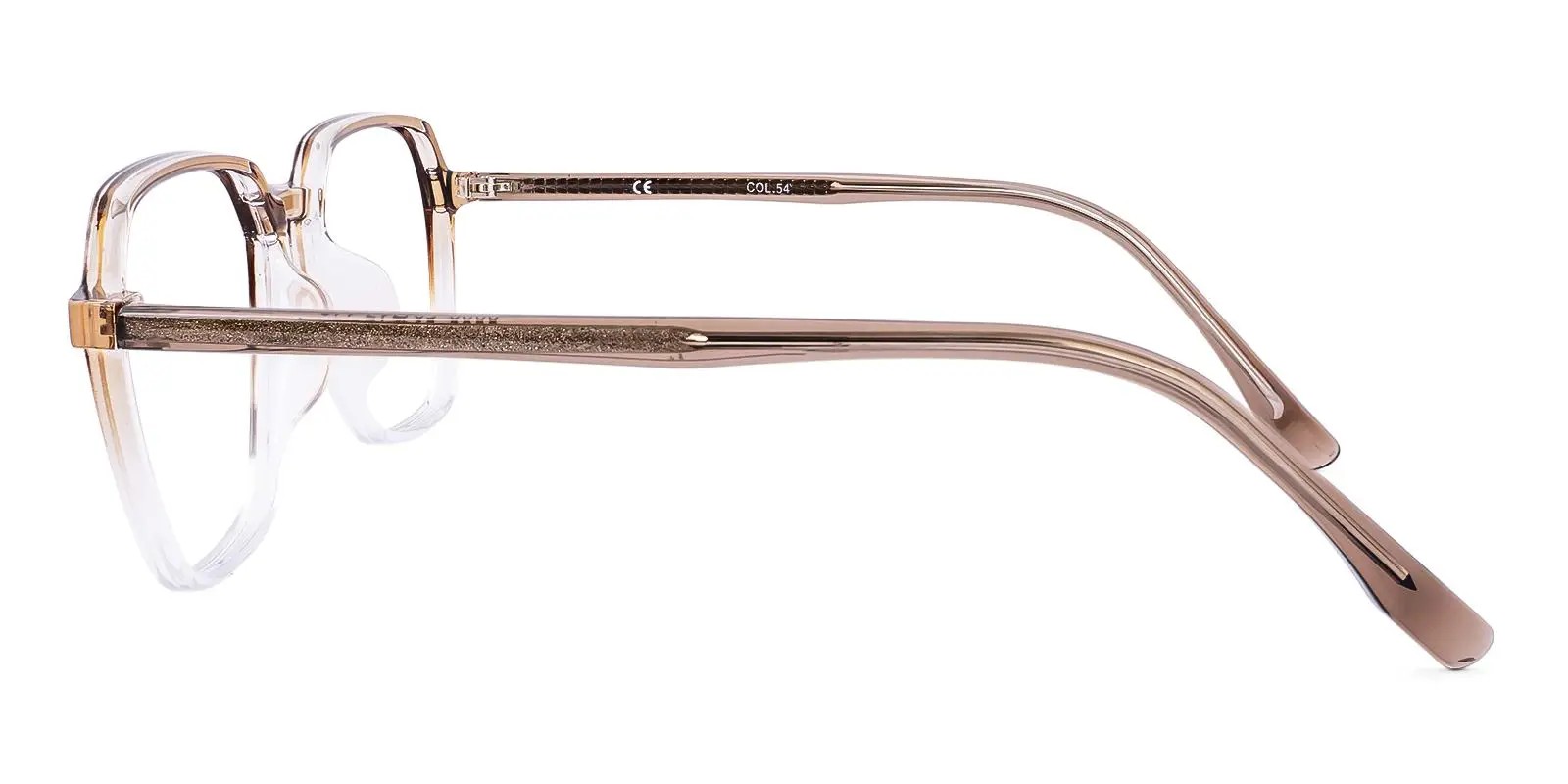 9929 Square Prescription Glasses Brown-13155
