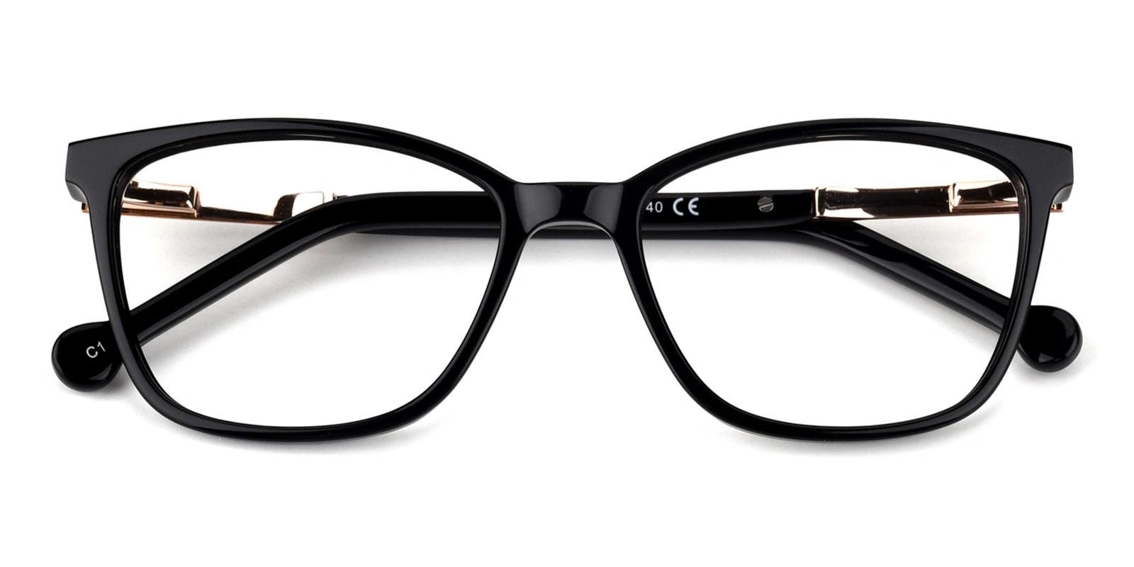 CH8010 Cat Eye Prescription Glasses Black-0