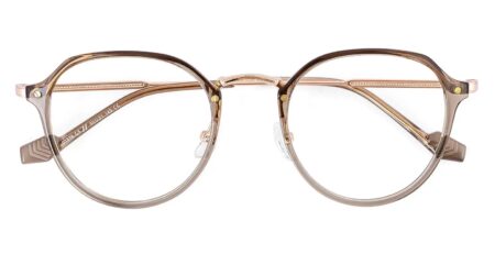 01319 Round Glasses Brown-0