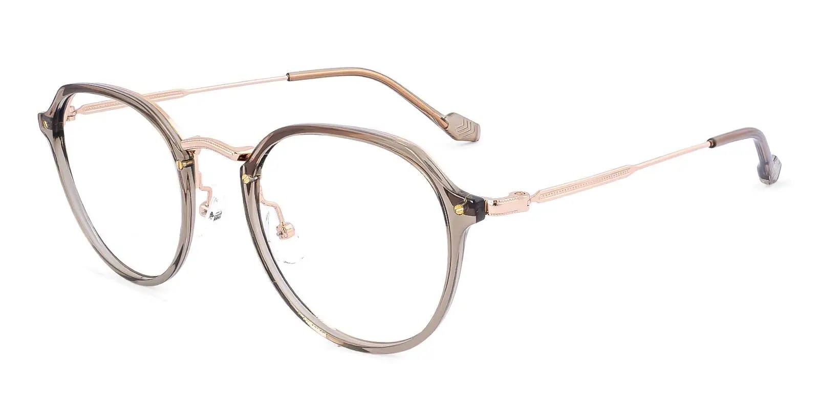 01319 Round Glasses Brown-13259