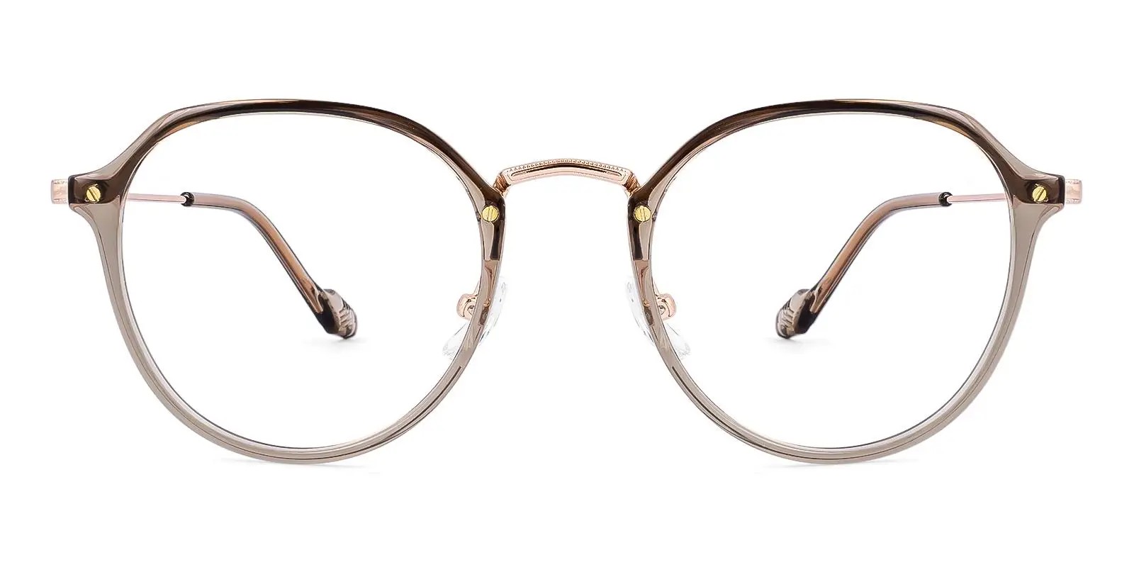 01319 Round Glasses Brown-13260