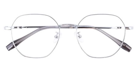 2720 Geometric Glasses Silver-0