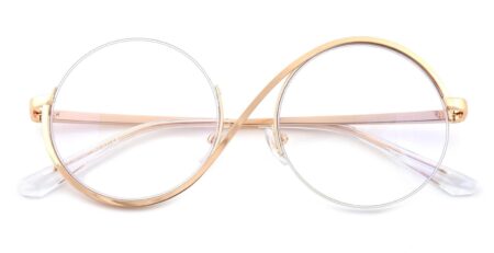 95929 Round Glasses Gold-0