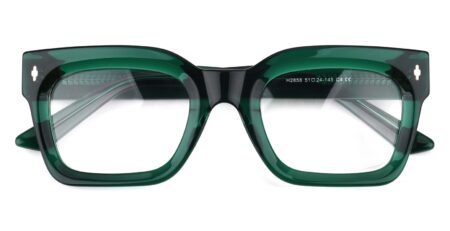 H2858 Square Glasses Green-0