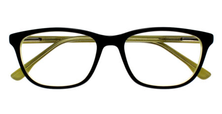 Prescription Glasses 1856 Black Yellow-0