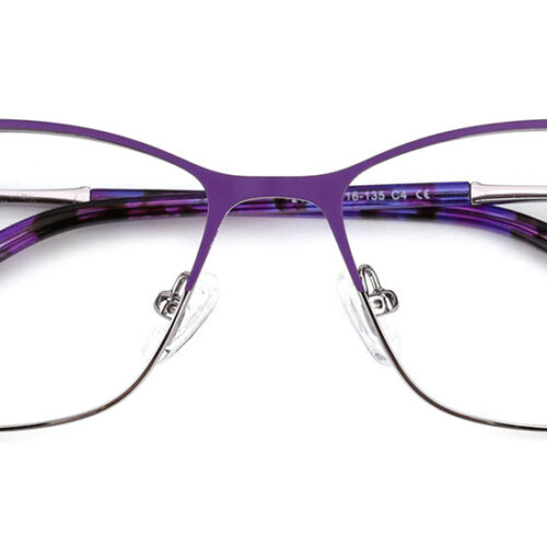 Cheap Glasses 2405 Purple Square-0