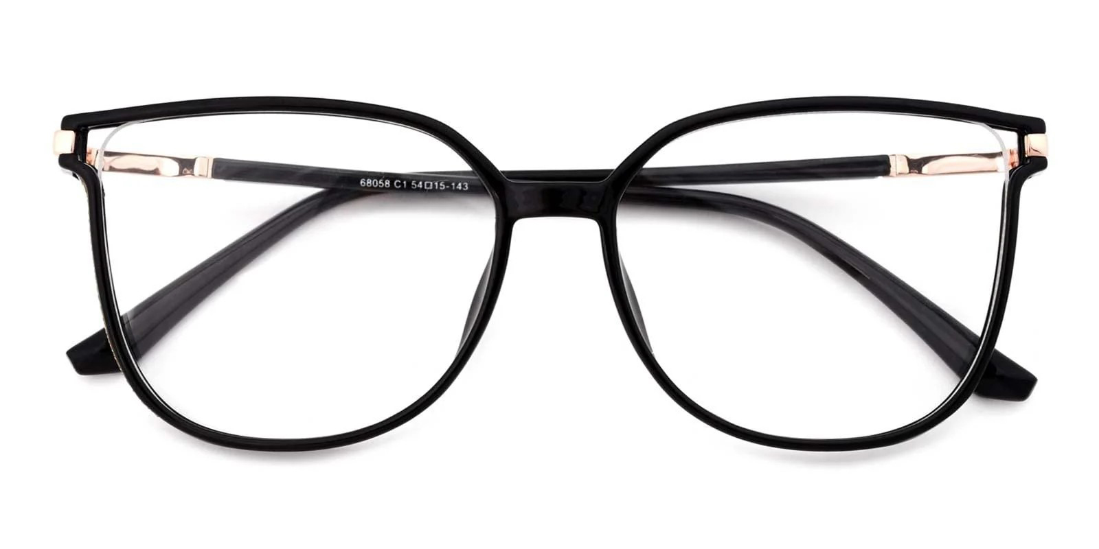Cat Eye Womens Glasses 87041 Black-0