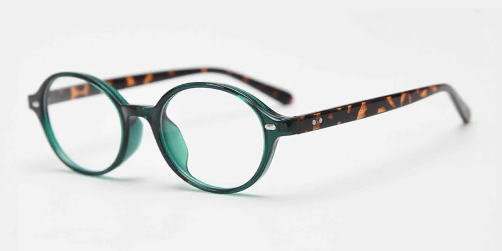 Cheap Glasses W72351 Green Oval-14193
